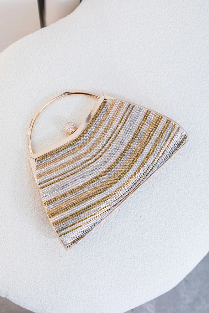 CLUTCH TRIANGULAR BRILLOS