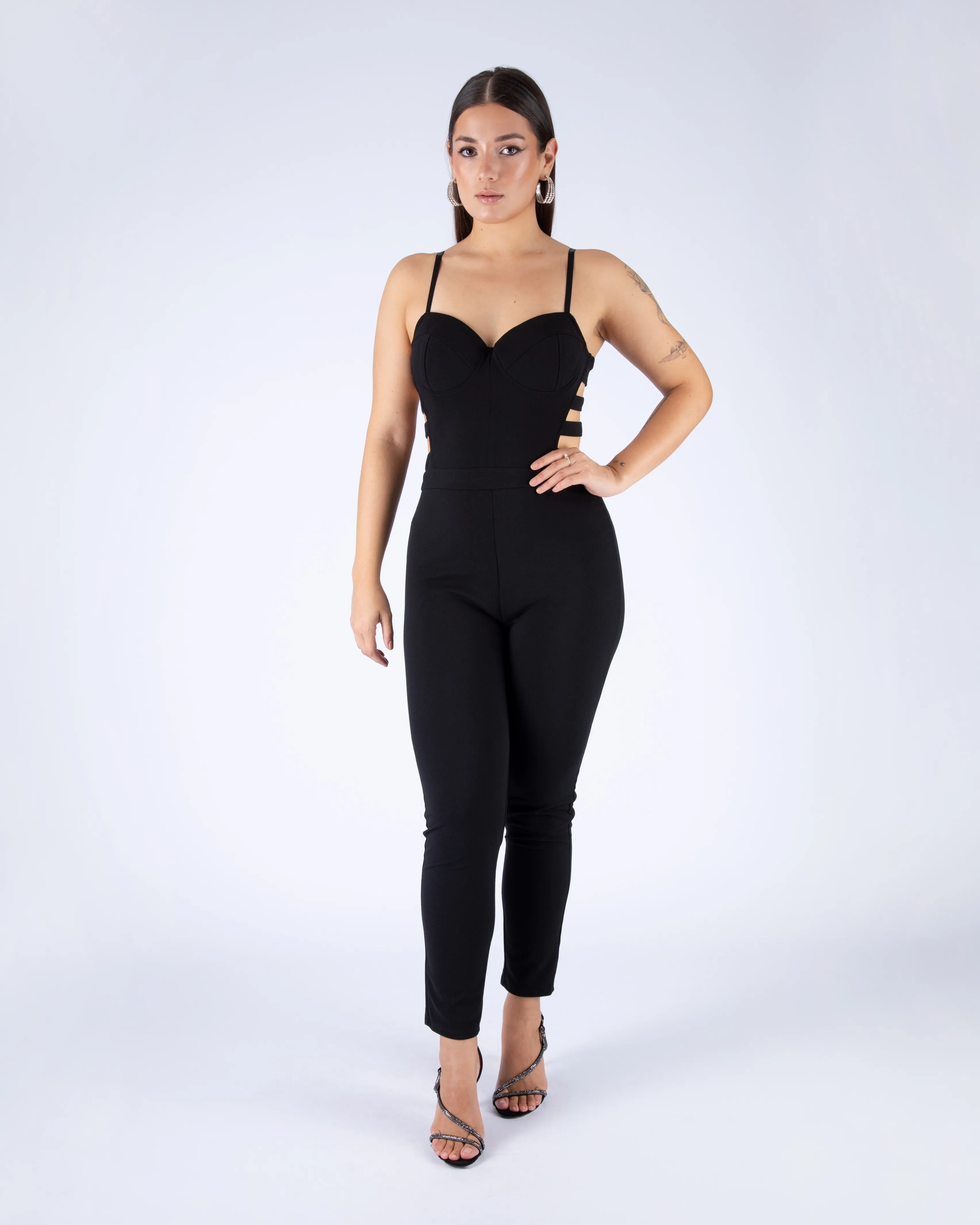 MONO NEGRO TALLE L CALADO