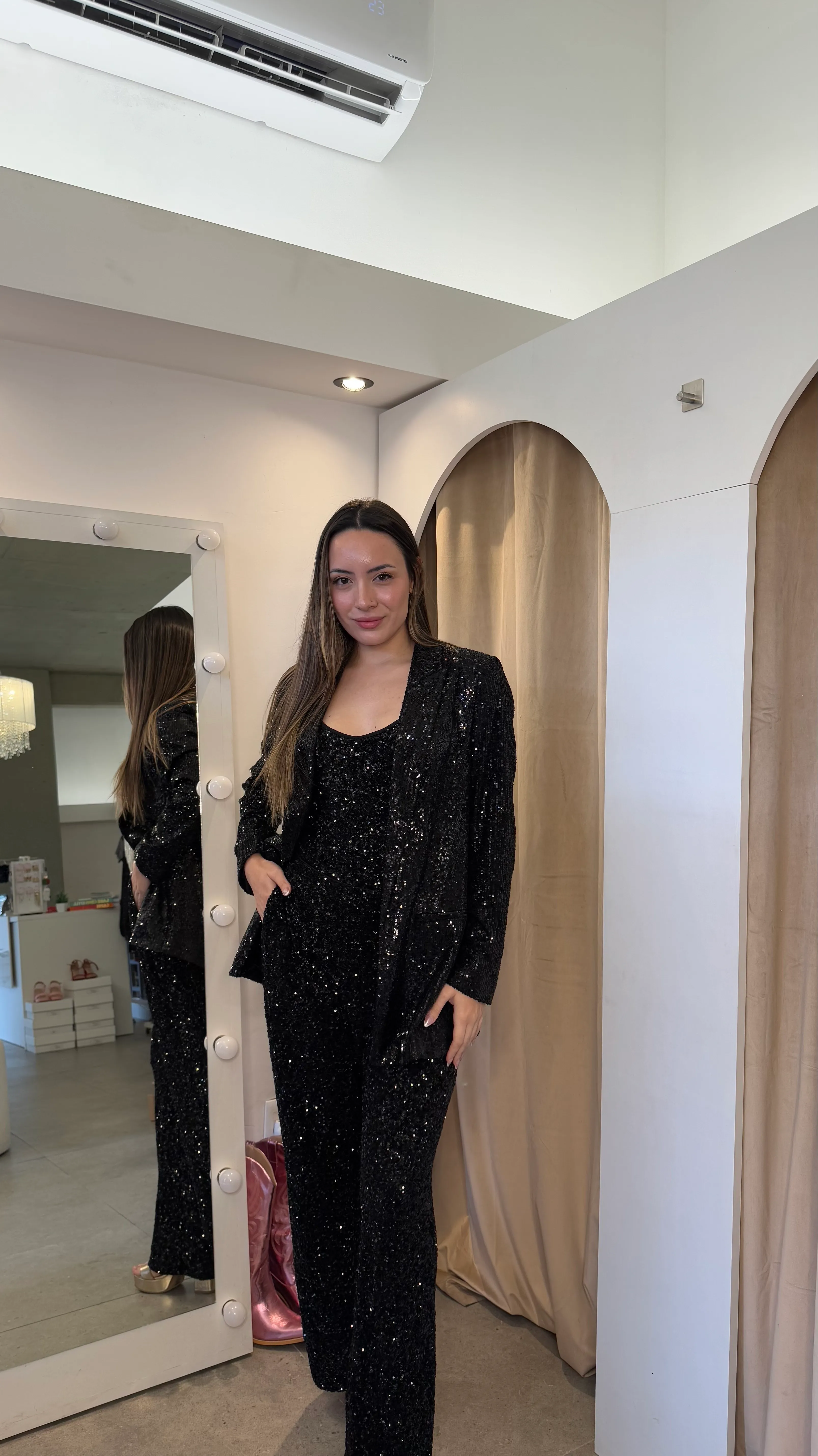 BLAZER NEGRO FULL LENTEJUELAS 