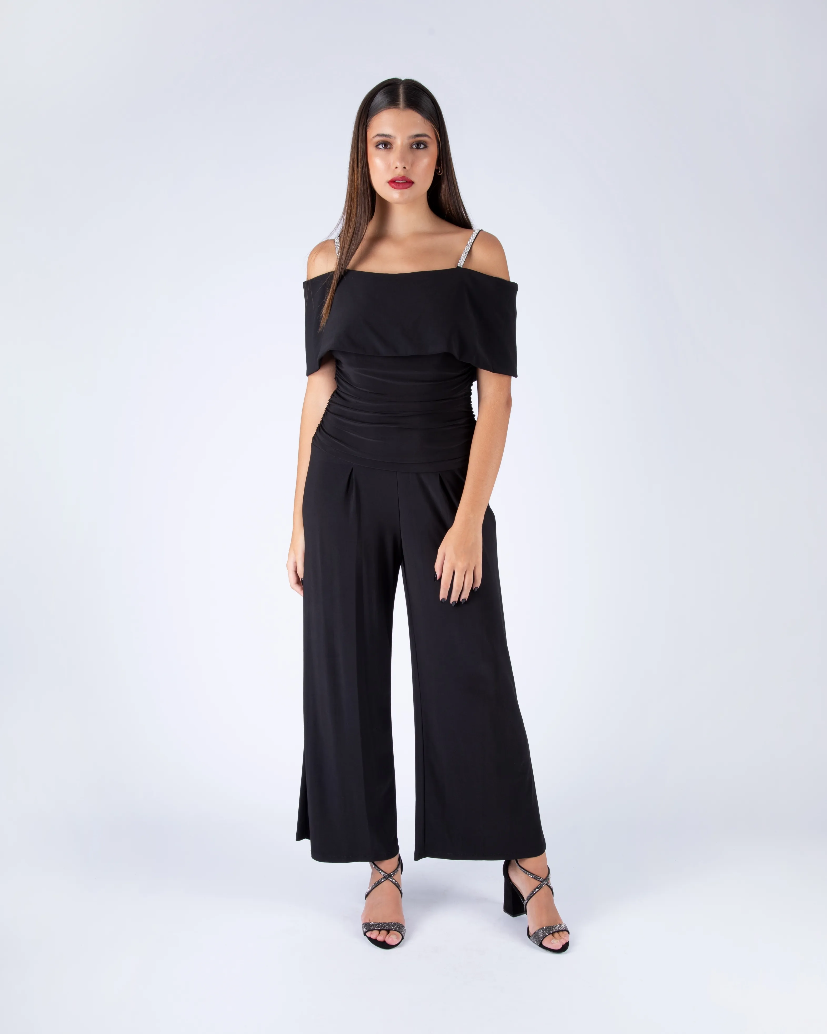 MONO NEGRO CON BRETEL BRILLO TALLE M