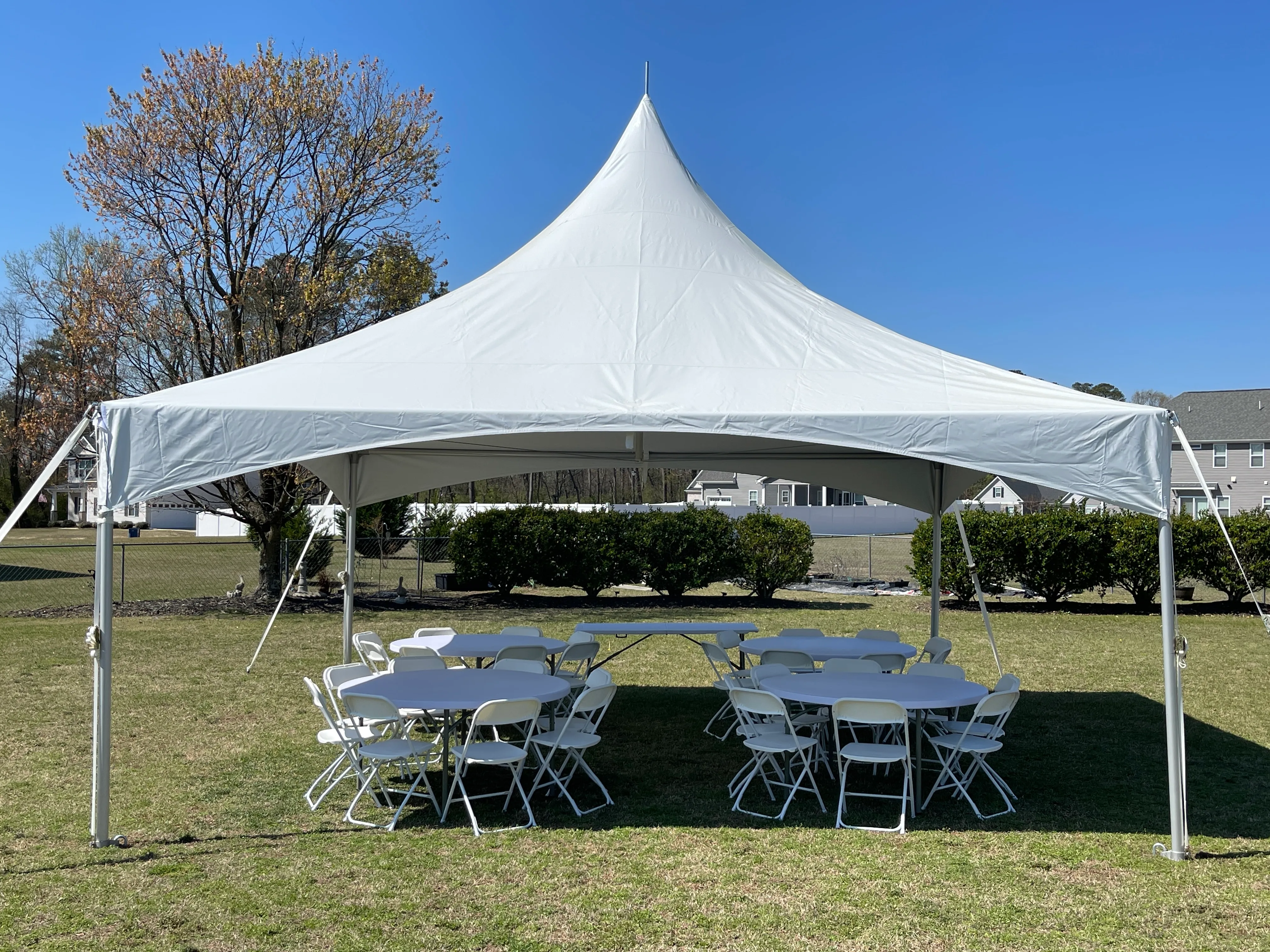 Tents, Tables, and Chairs