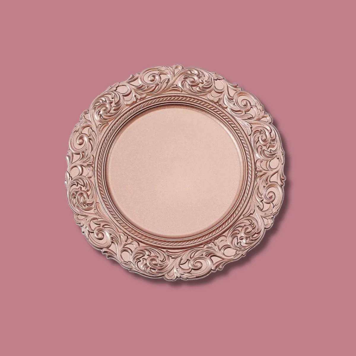 Rose Gold Vintage Charger