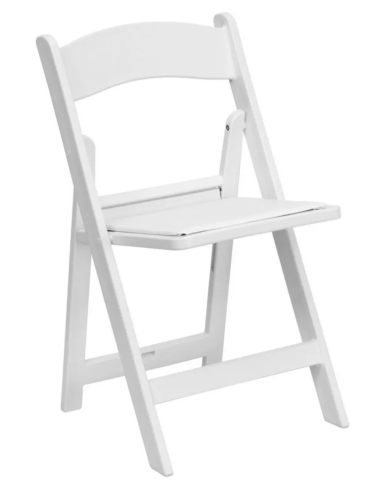 White Padded Garden Chair