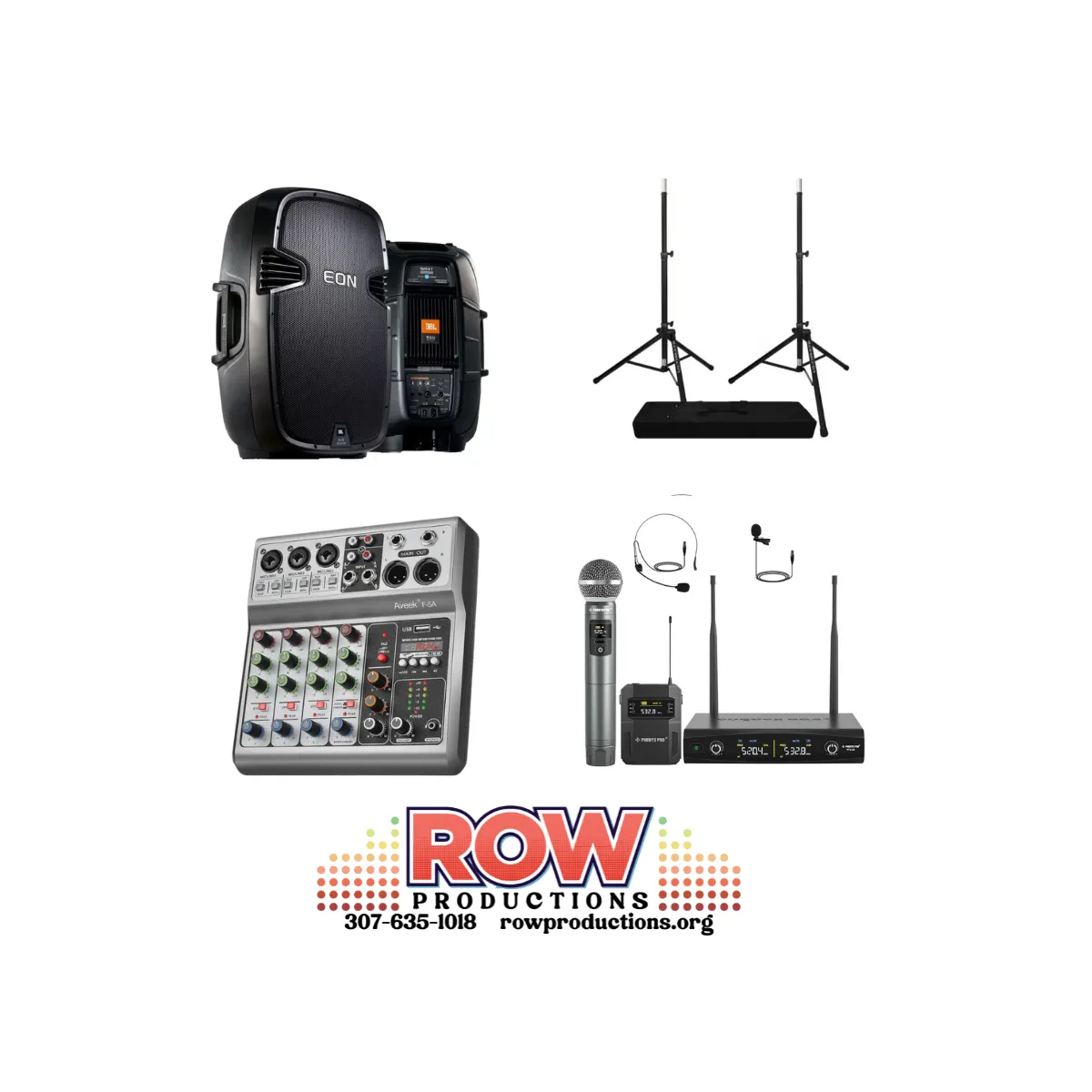 Outudoor/indoor sound package for small events