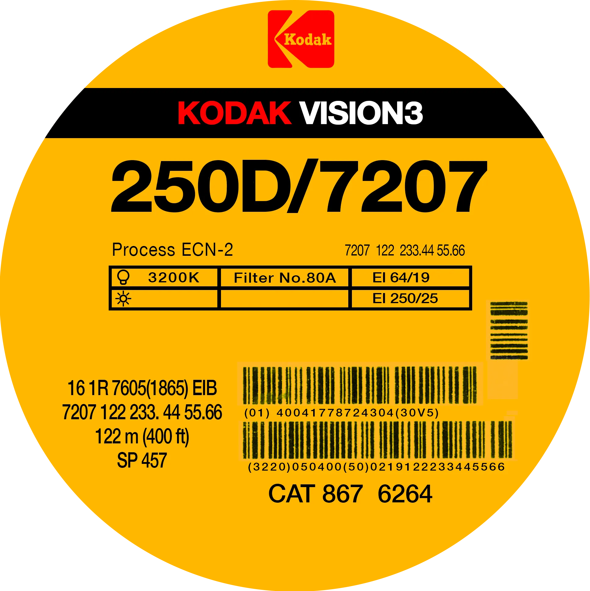 400' Kodak 250D - 16mm Film