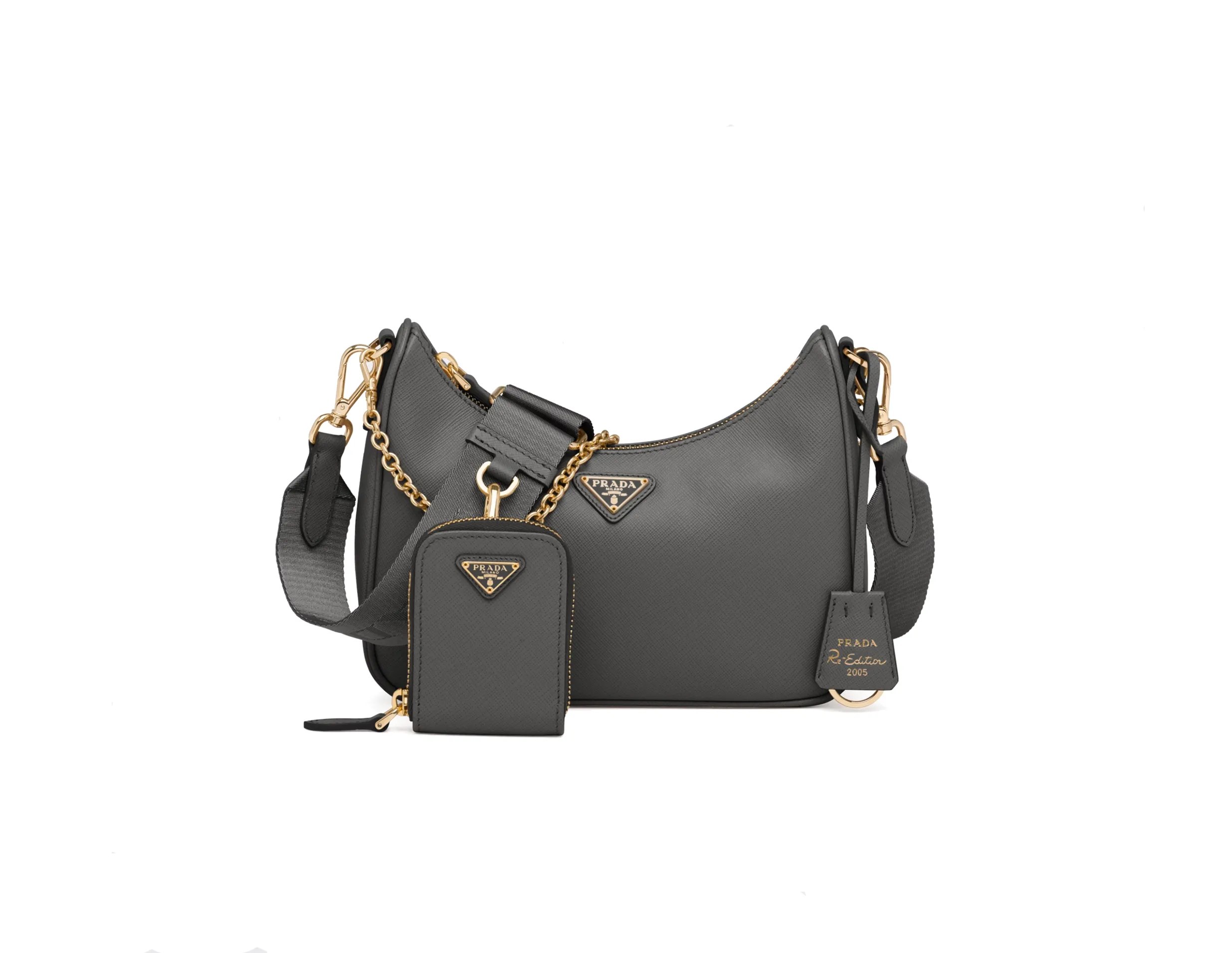 Prada Re-Edition 2005 Tasche aus Safiano 