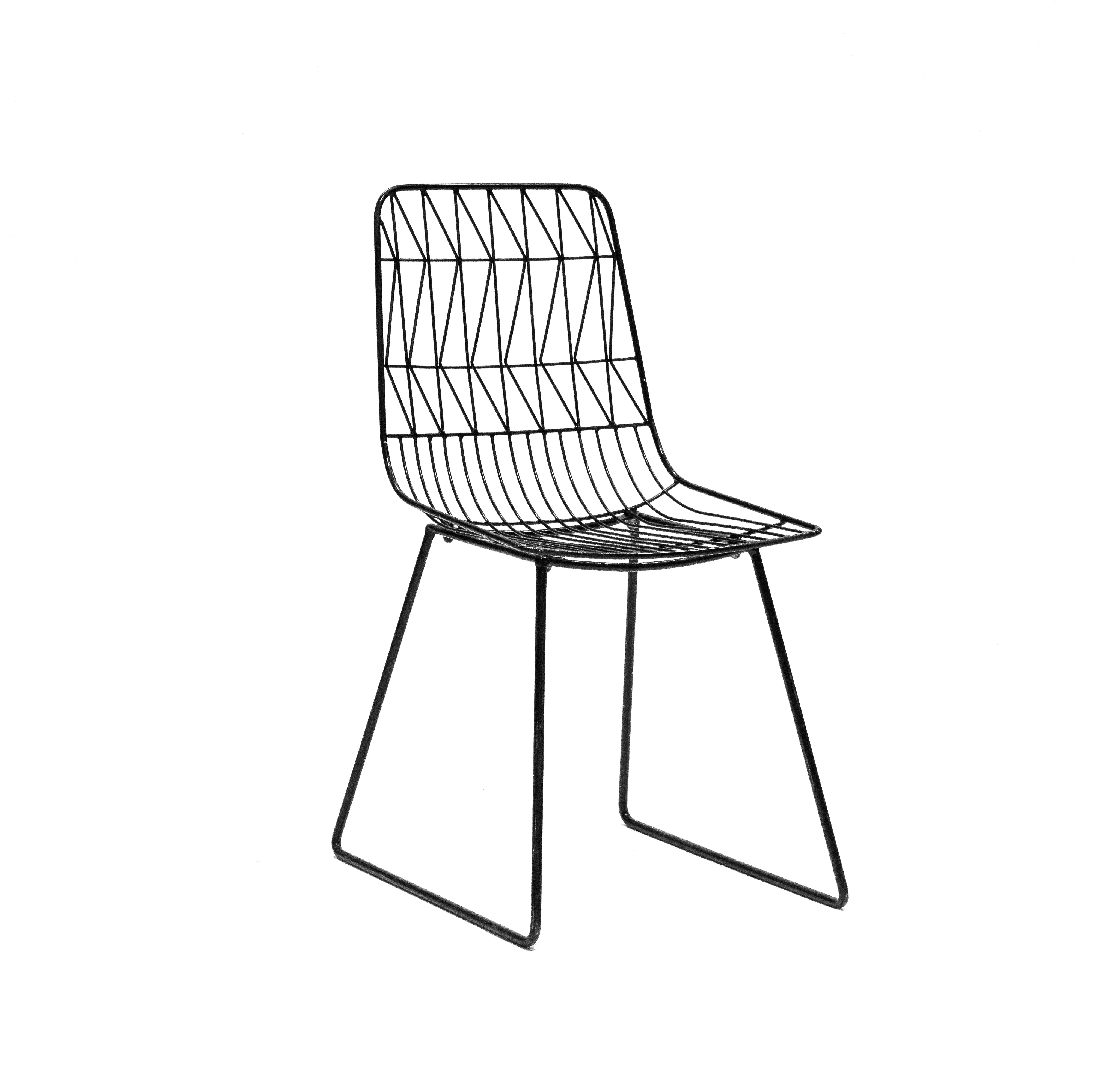 BLACK WIRE CHAIR 