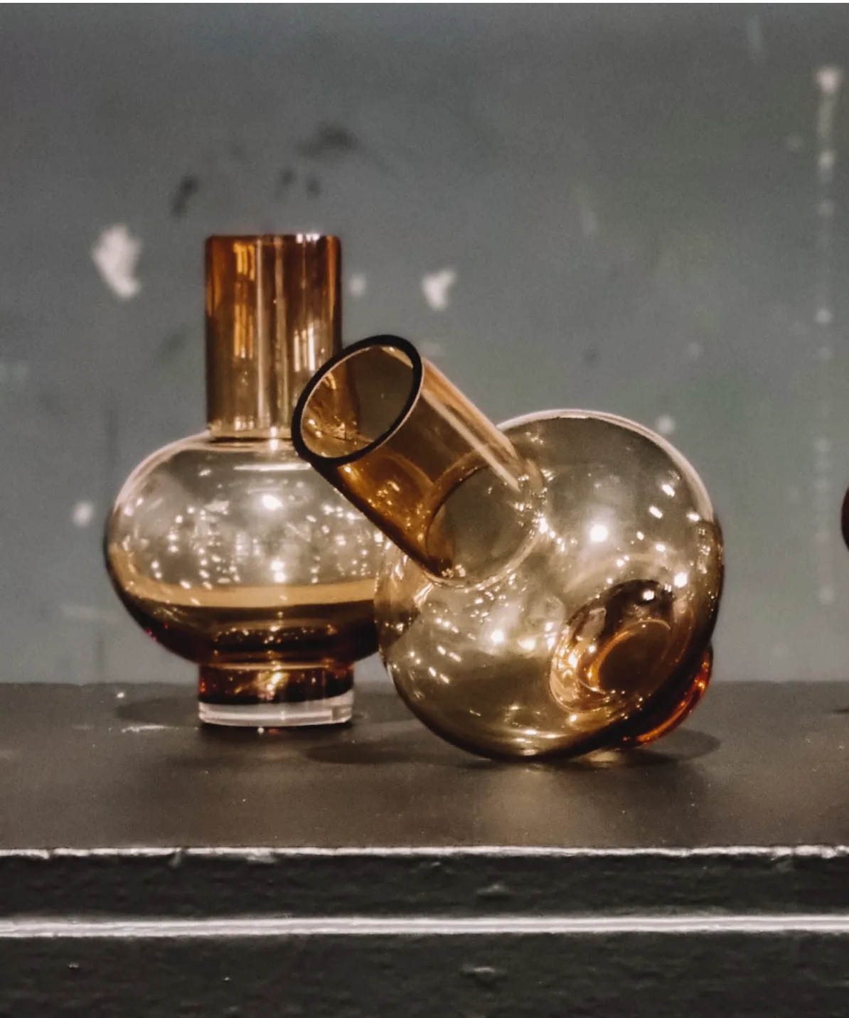 Burnt Orange Oval Vase