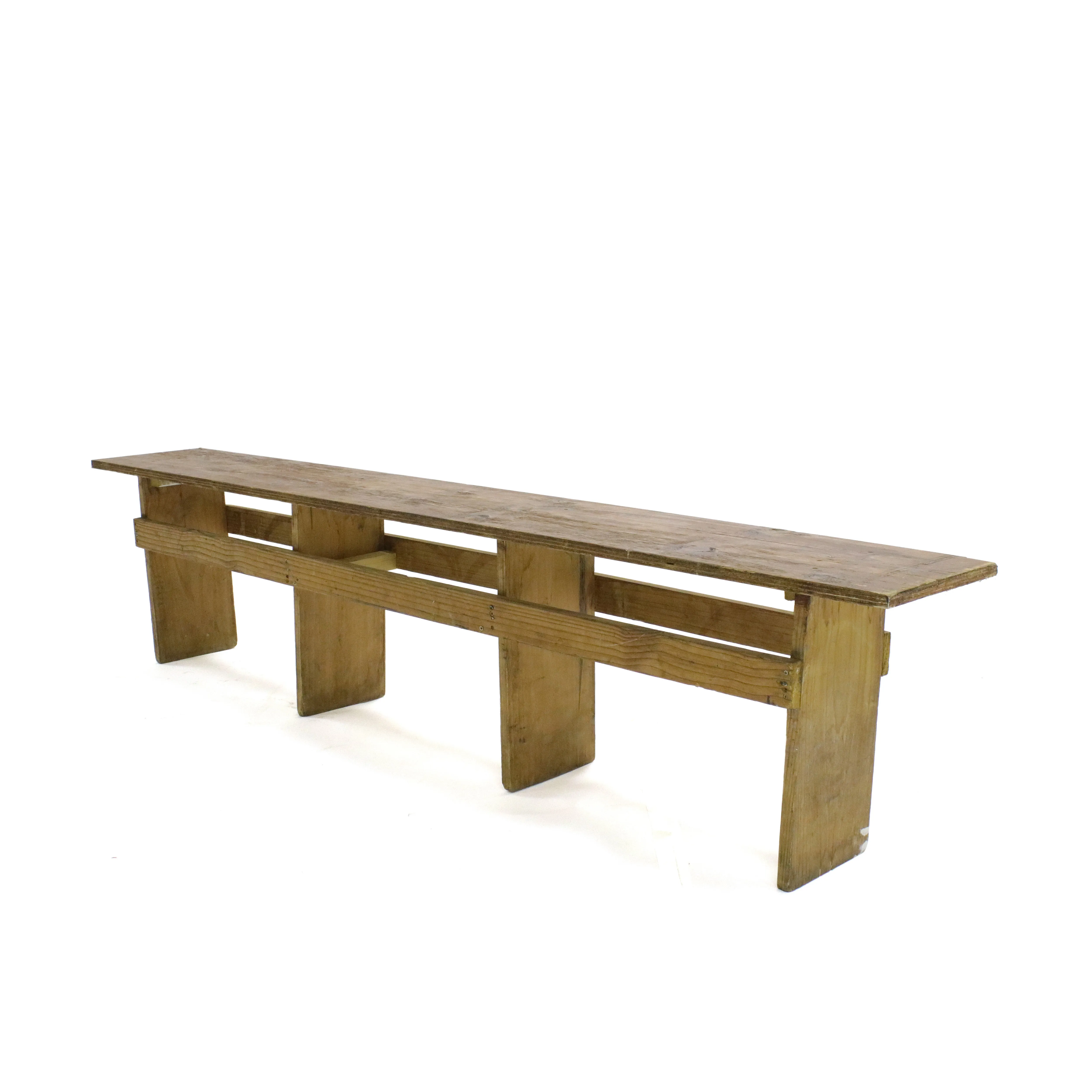 4 SEATER BENCH (DARK WOOD)