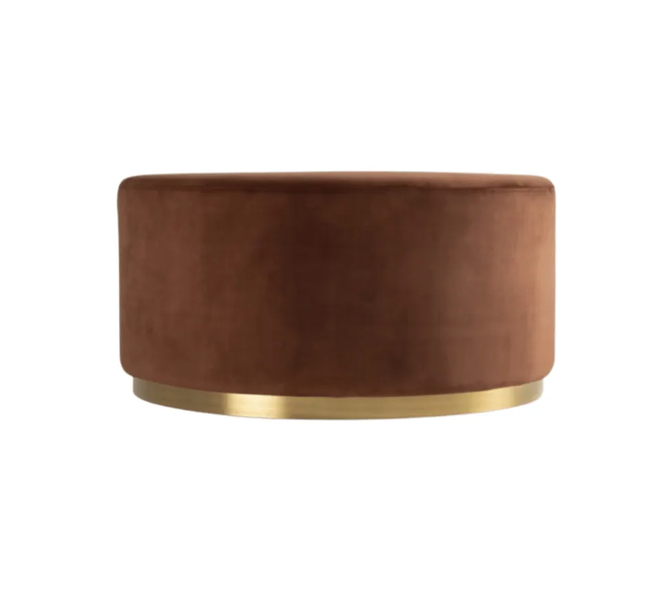 LARGE NEPTUNE OTTOMAN - RUST