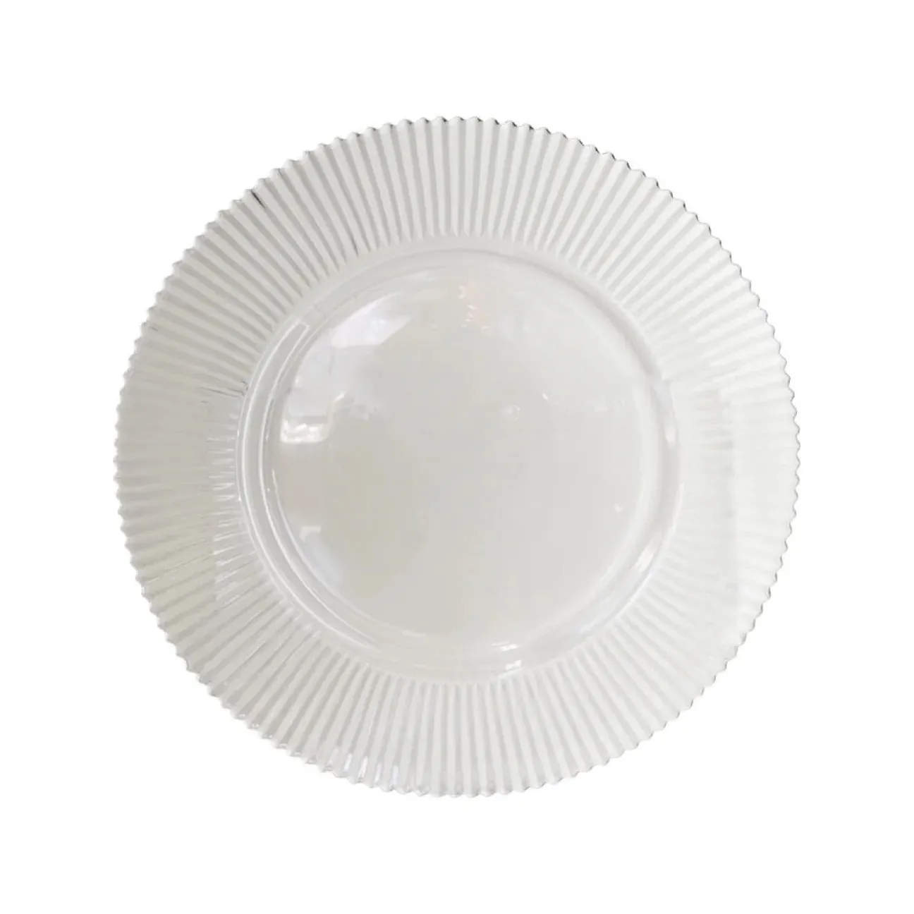 Clear Glass Underplate with Lines