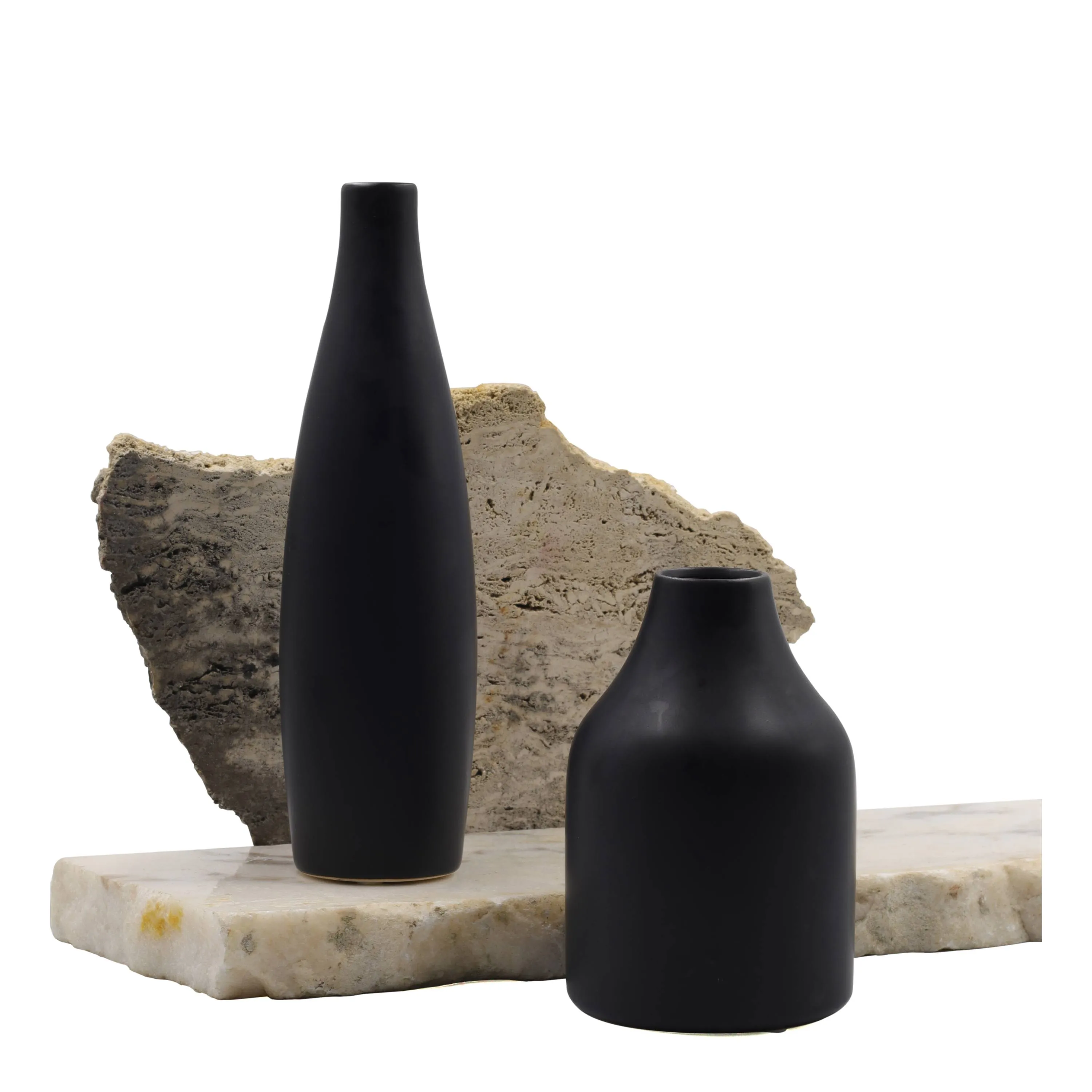 CERAMIC VASES BUD - BLACK