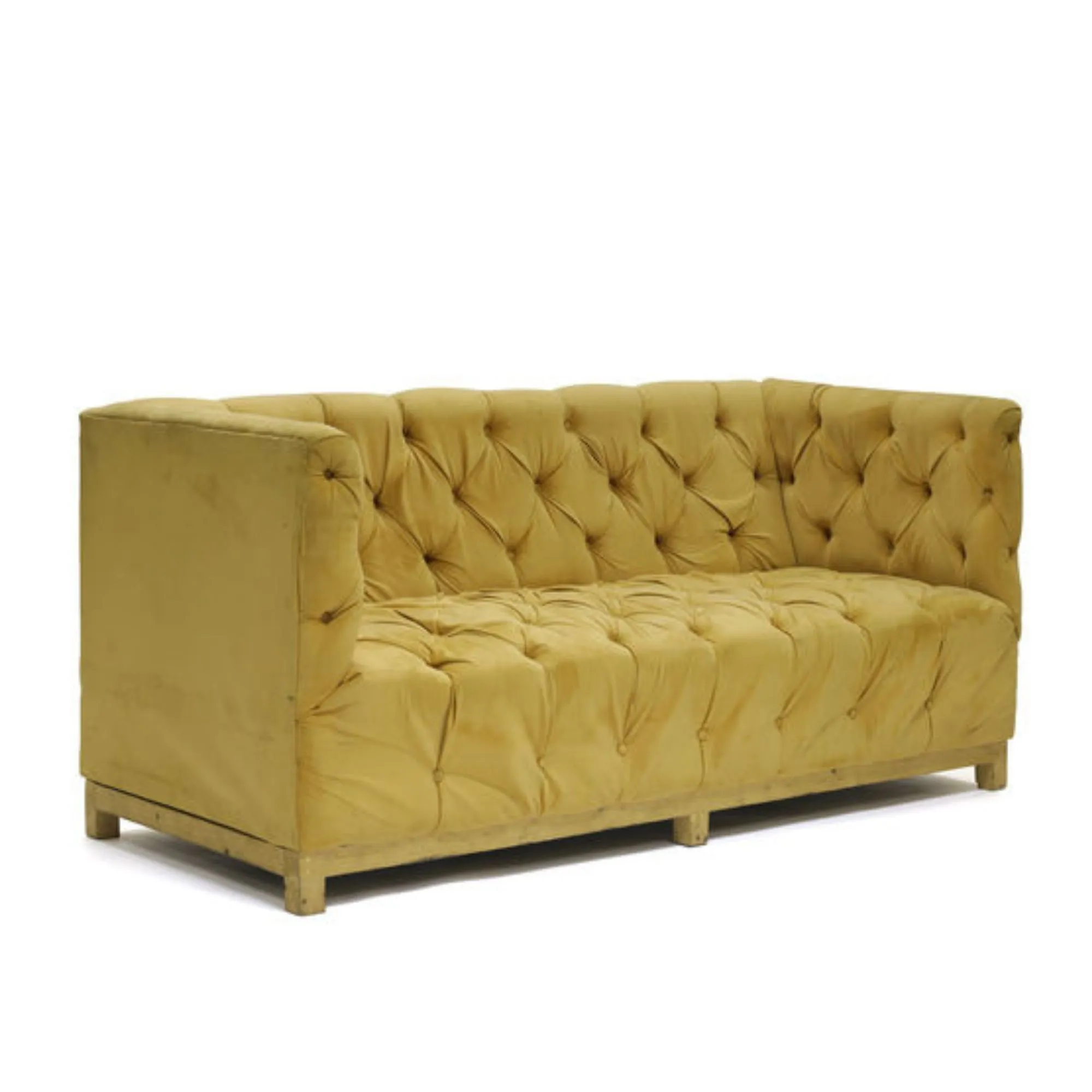 MODERN MUSTARD CHESTERFIELD