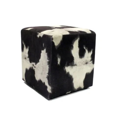 Cow Pattern Ottoman 
