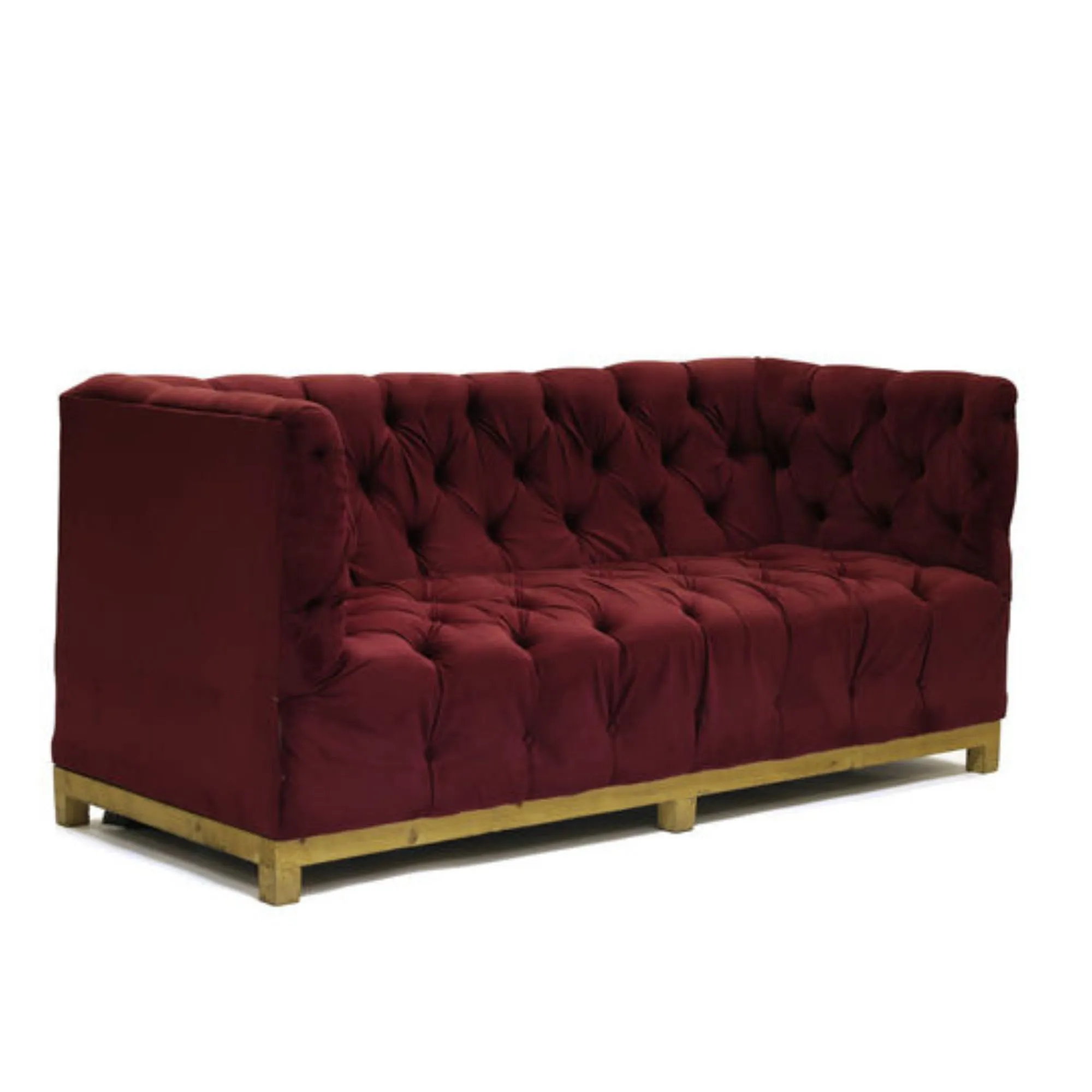 MODERN MAROON CHESTERFIELD 