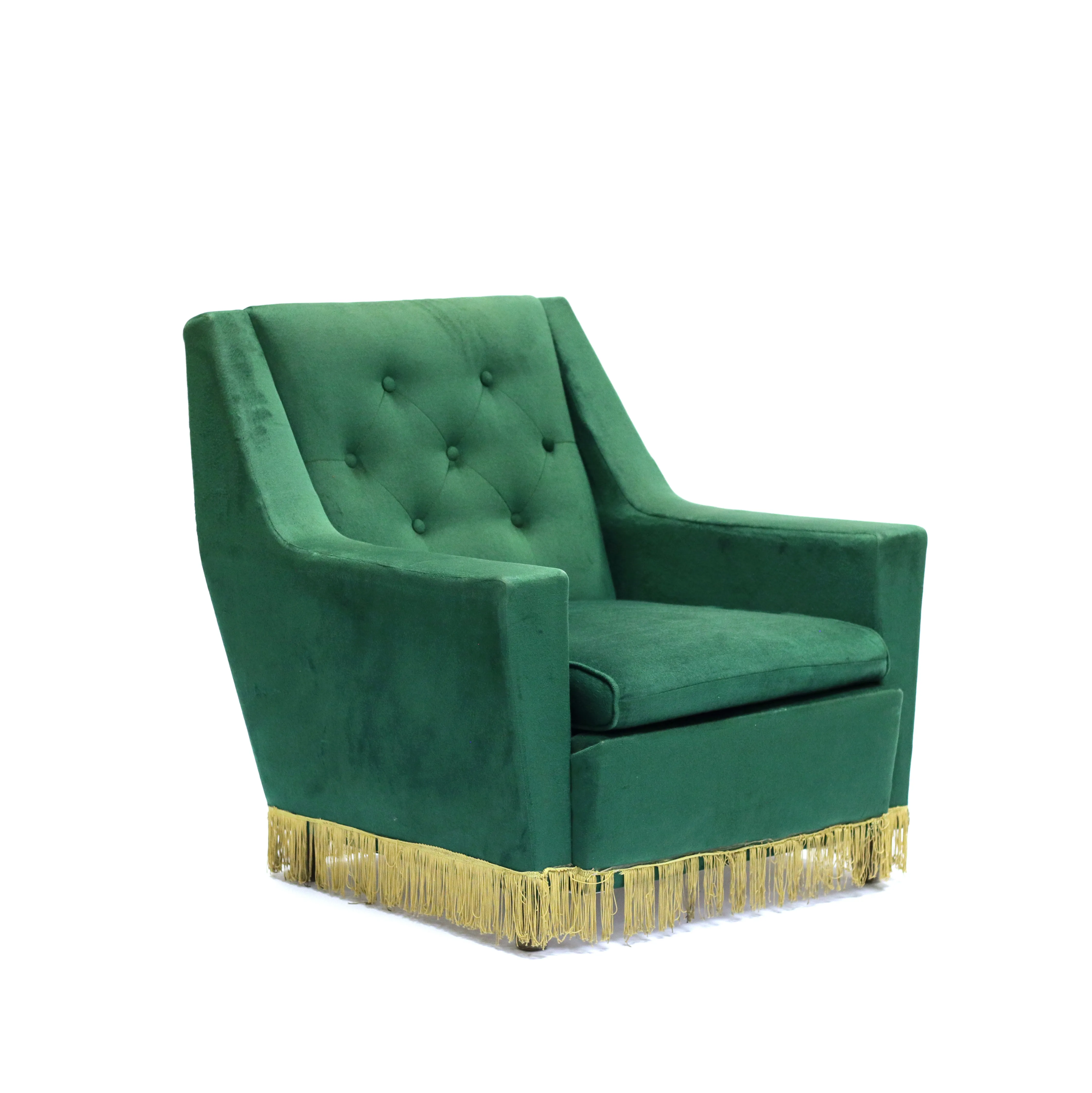 GREEN TUXEDO CHAIR 