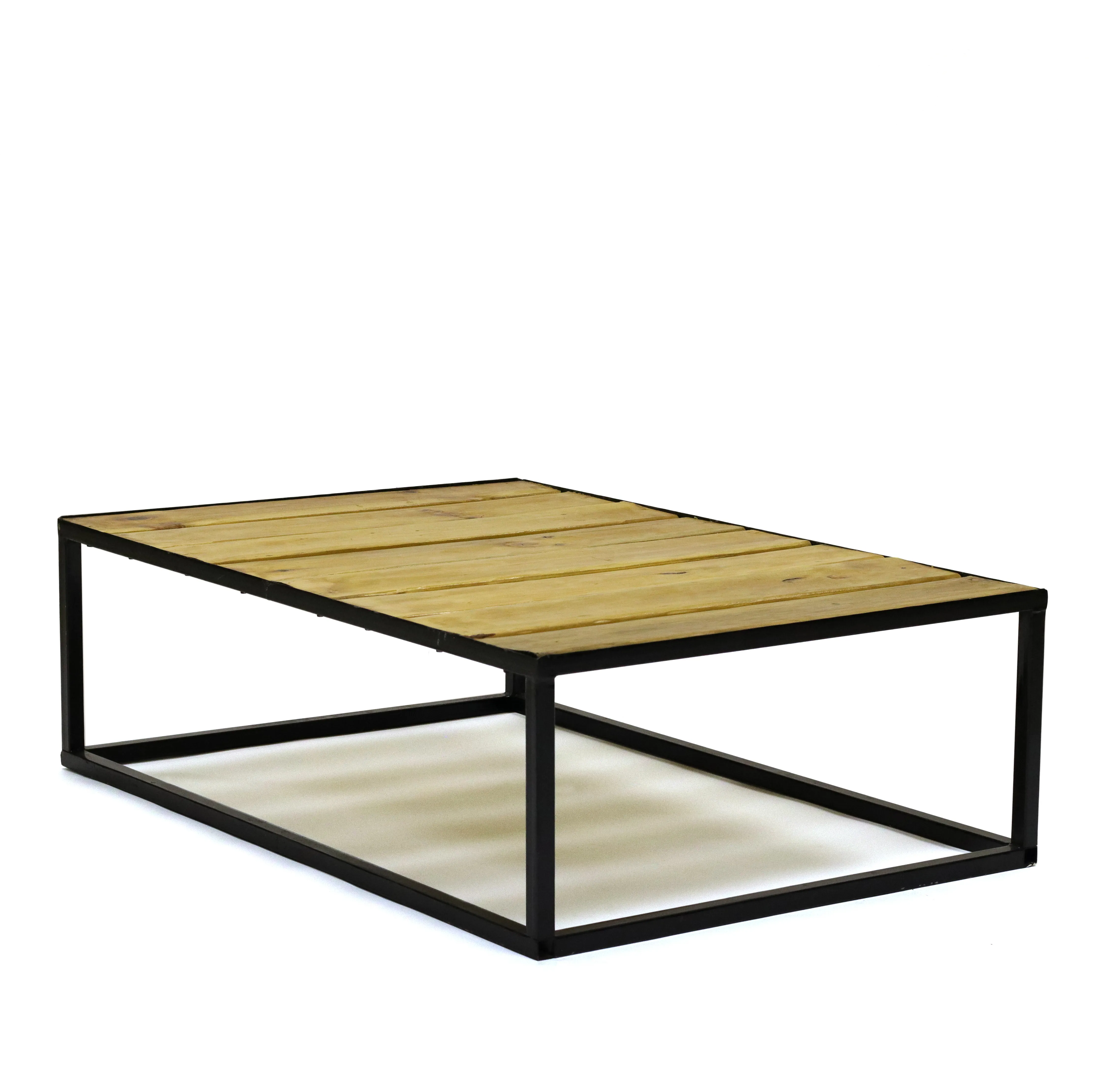 INDUSTRIAL BLACK COFFEE TABLE 