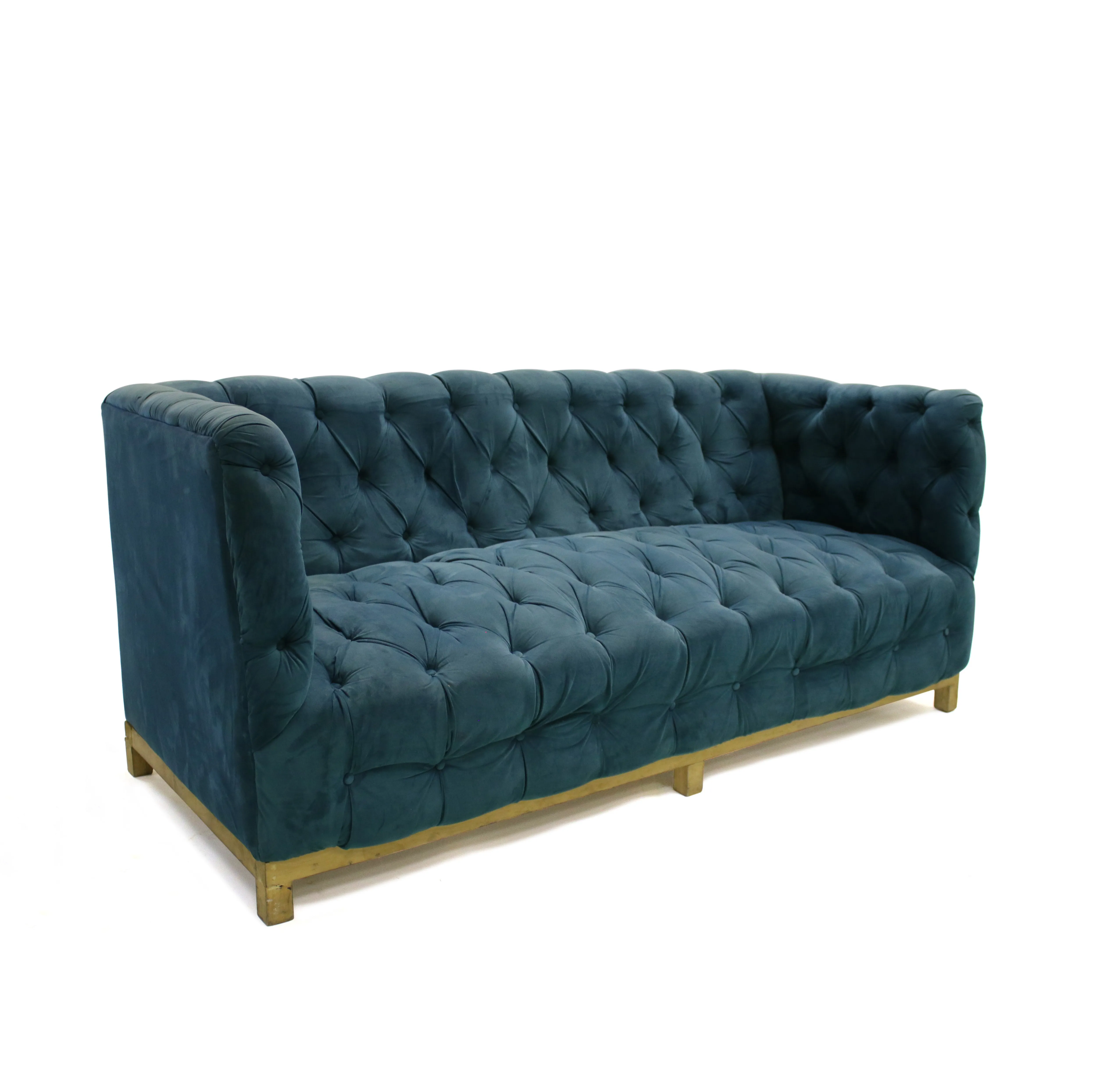 MODERN TEAL/EMERALD CHESTERFIELD 