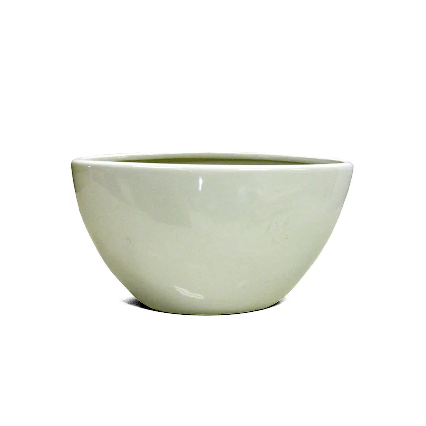 NARROW CERAMIC BOAT VASE - WHITE