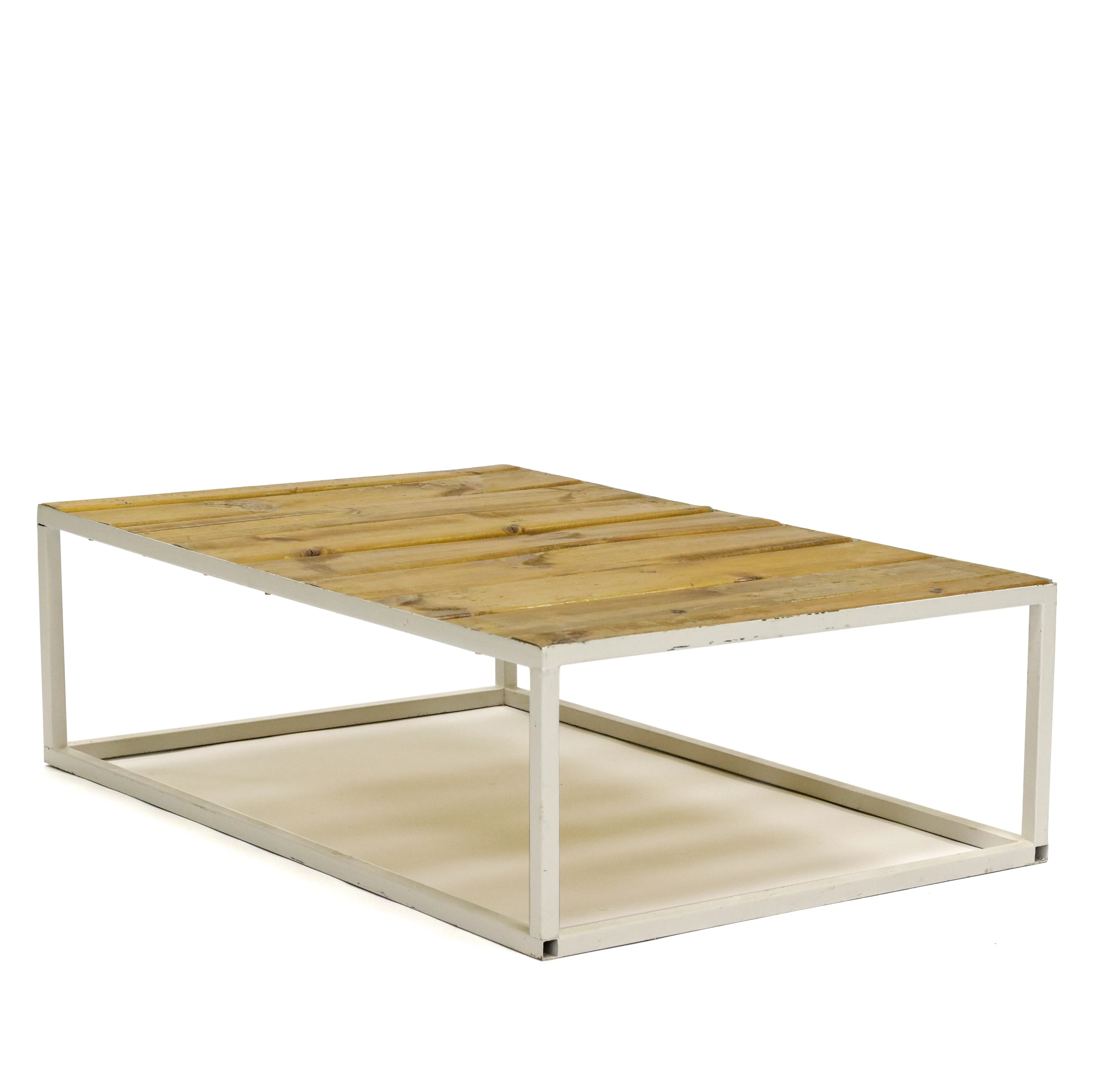 INDUSTRIAL WHITE COFFEE TABLE 