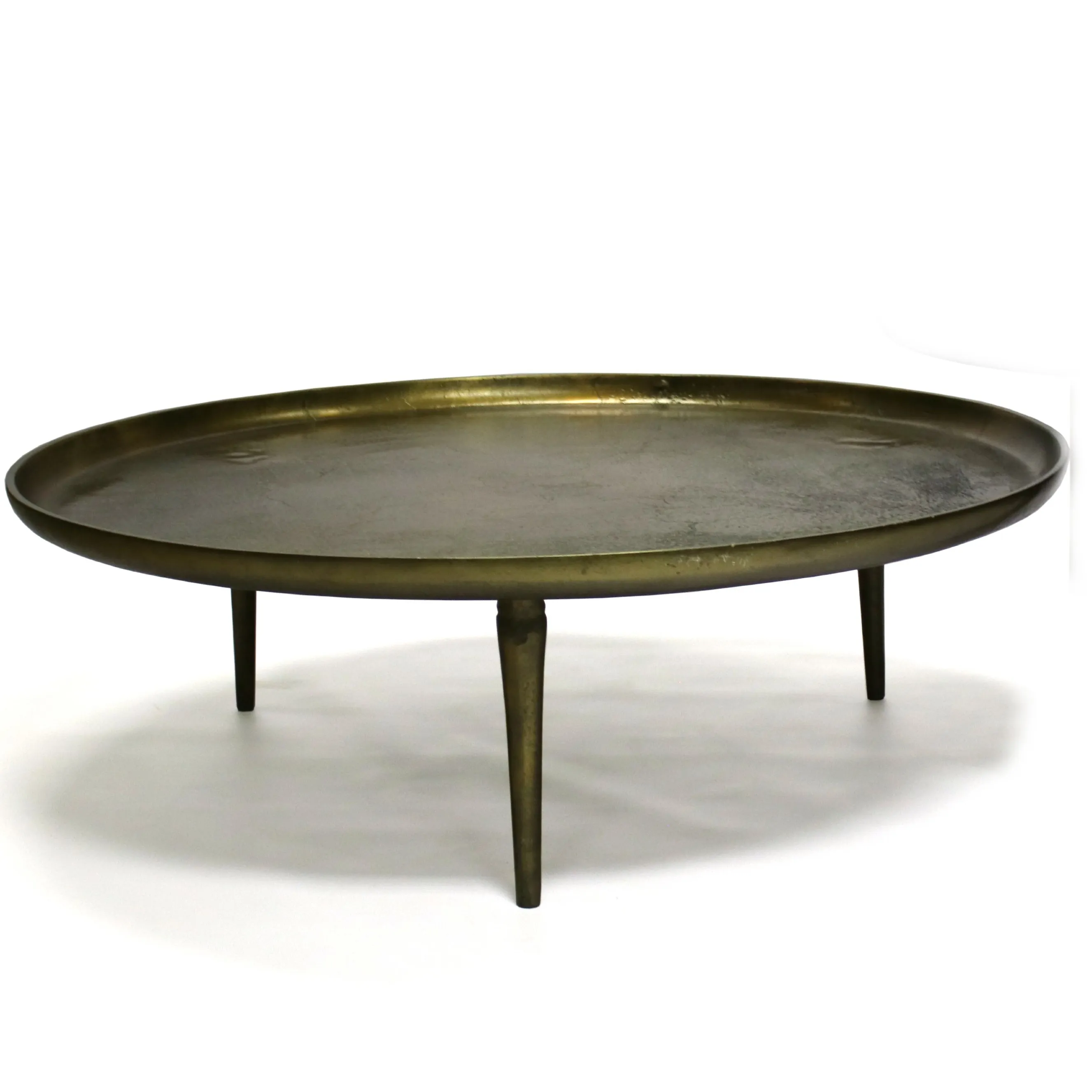 LARGE BRASS COFFEE TABLE 