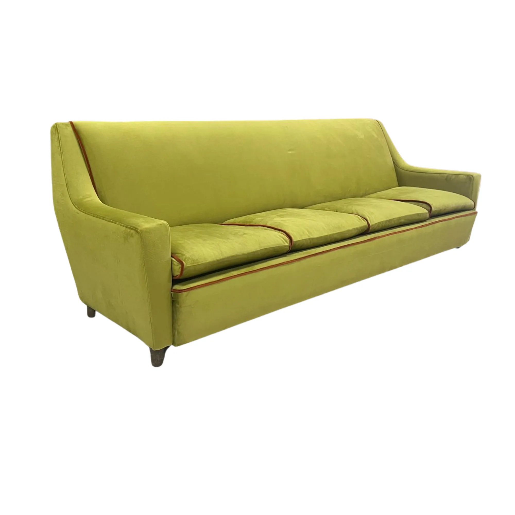 GREEN TUXEDO SOFA