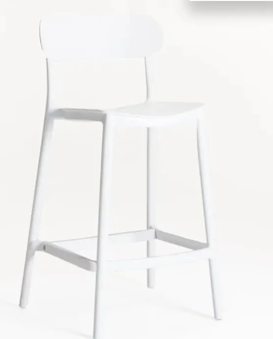 Minimalistic White Cocktail Chair 