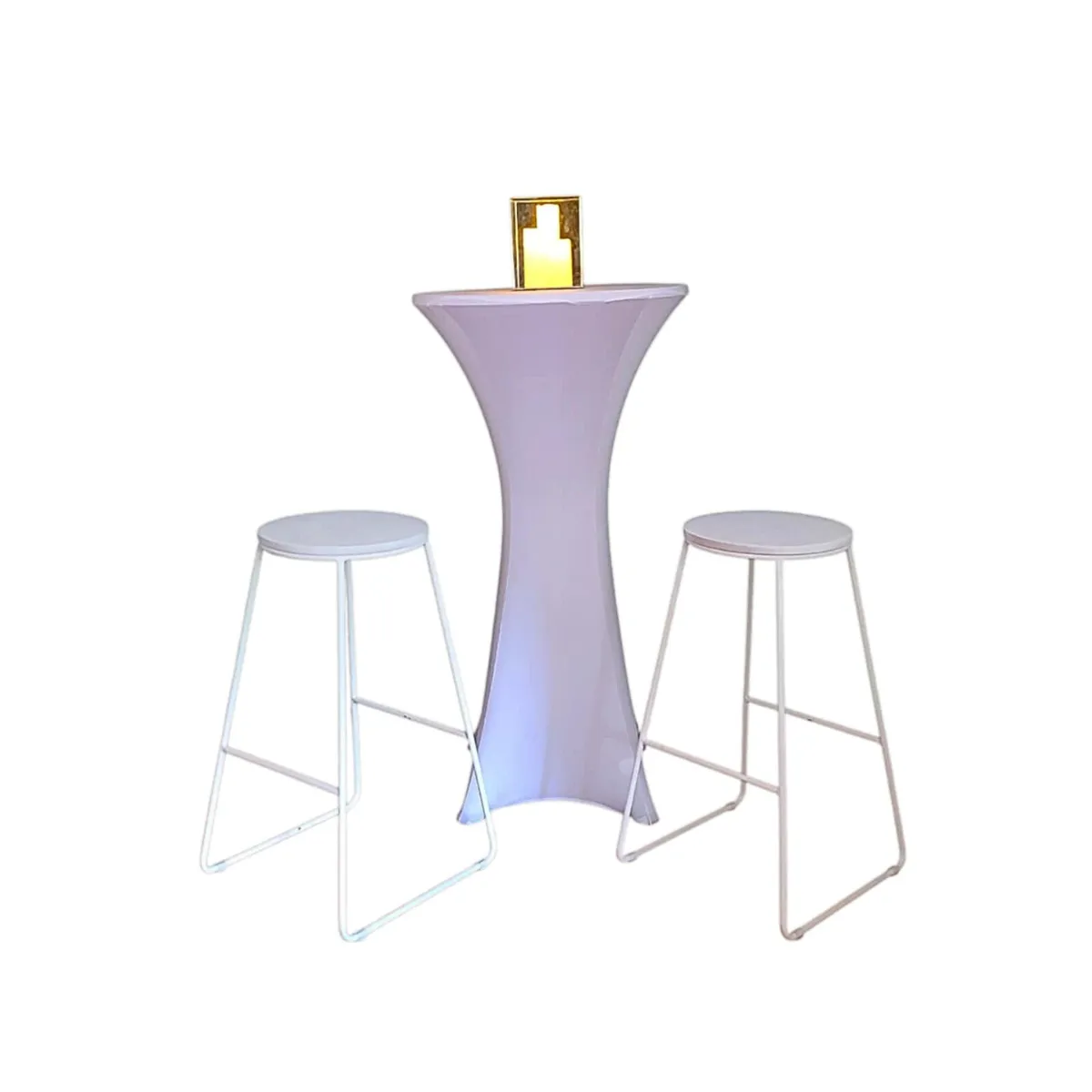 Bar Table Set - White