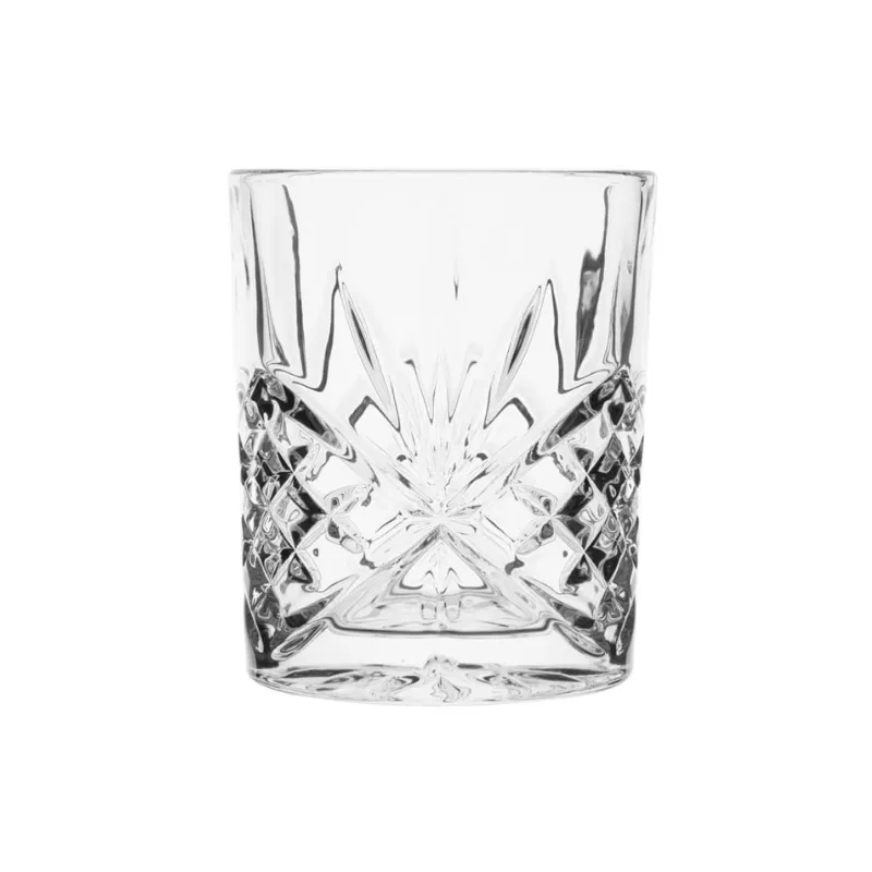 Cut Crystal-look, Tumbler Whiskey Glass - 4 Higher