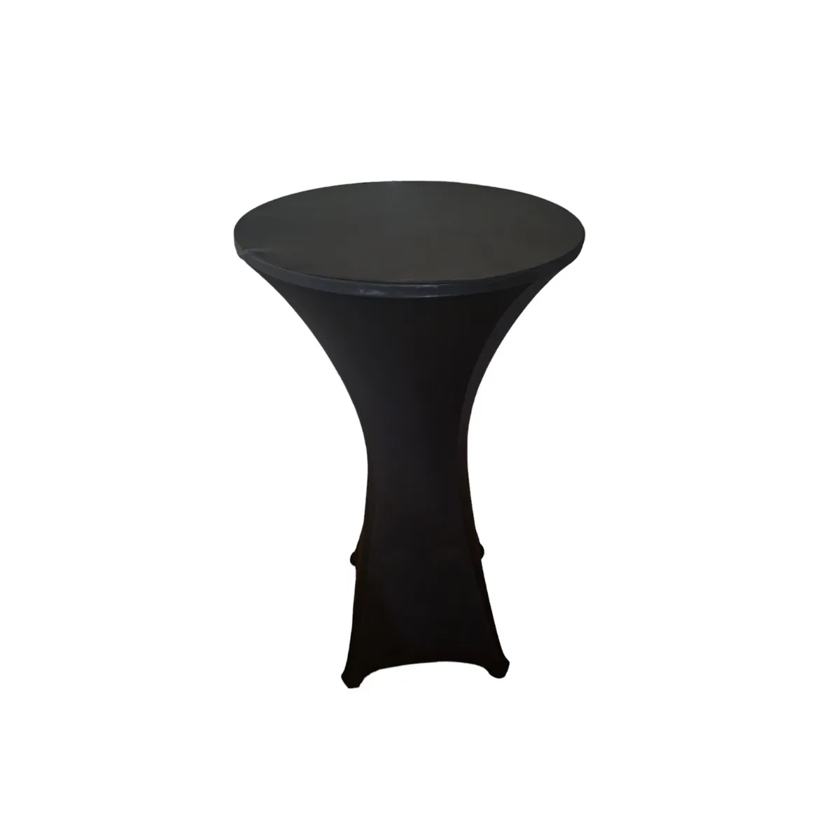 Bar Table with Black Table Cloth