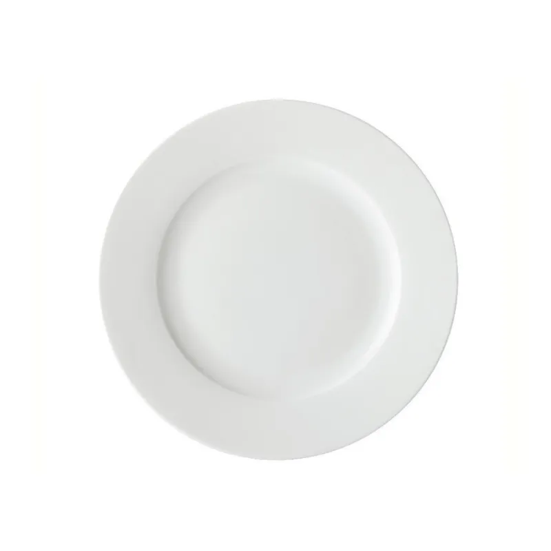 Euro Rim White Dinner Plate