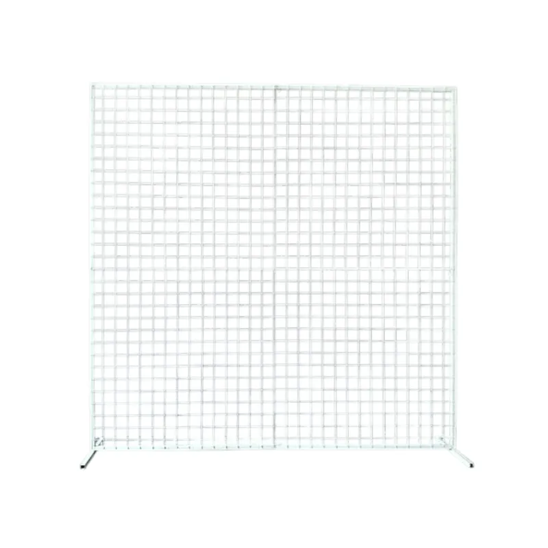 White Mesh Stand - Square - 4 Higher