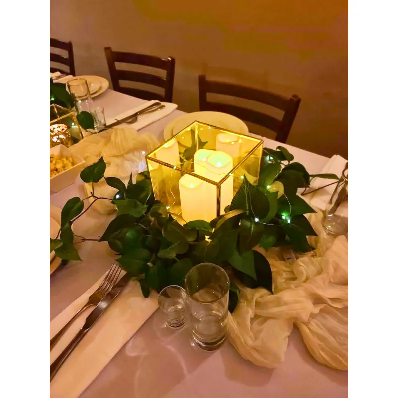 Gold Ivy Standard - Table Centerpiece