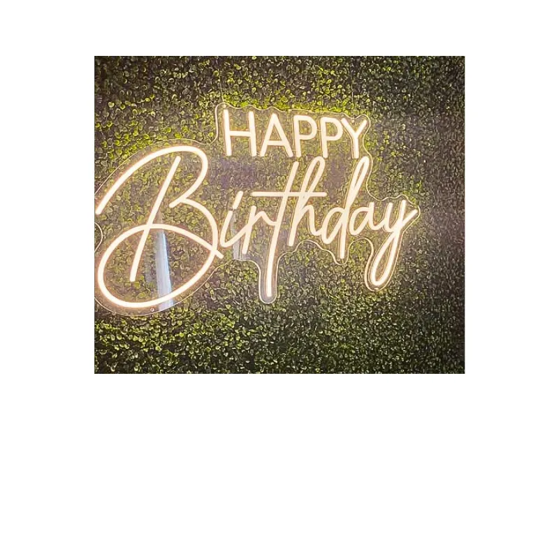 Happy Birthday Neon Sign - 4 Higher