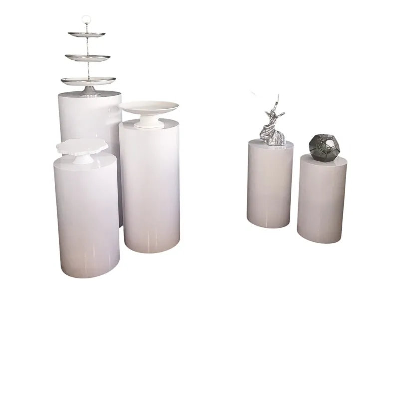 White Display Plinths - 4 Higher