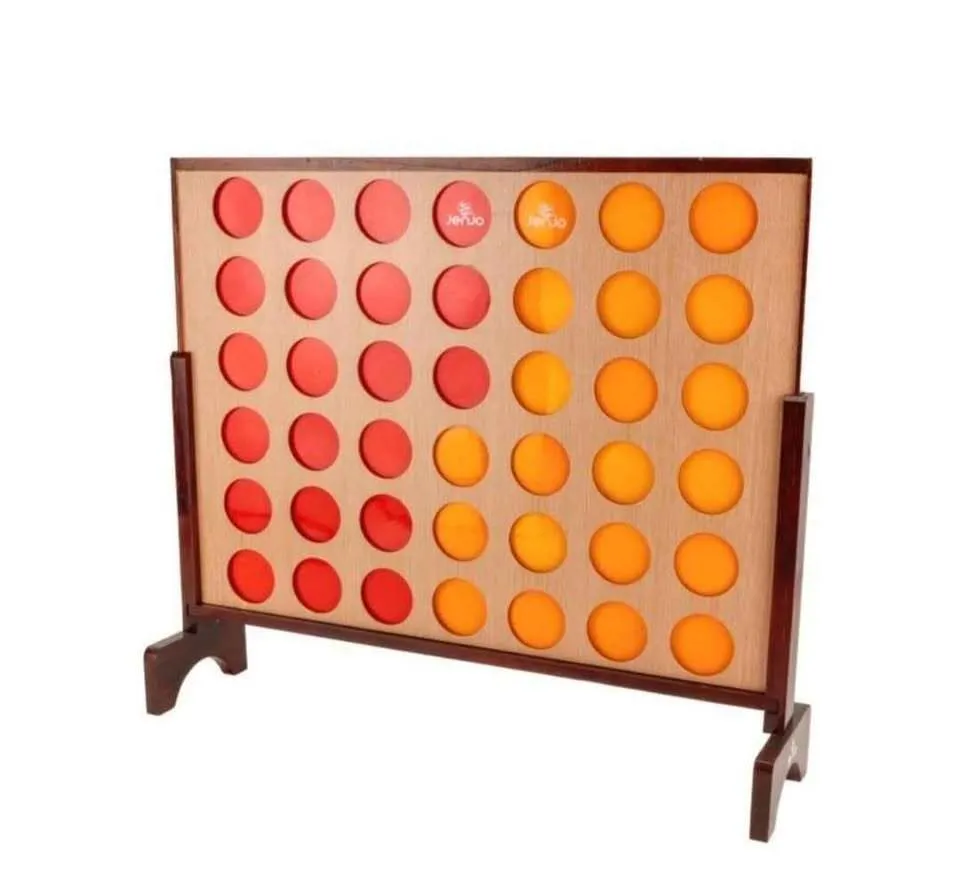 Giant Connect 4 - Wooden Brown 120cm