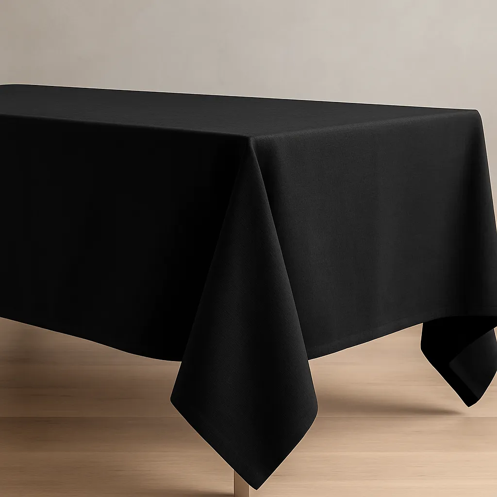Trestle Table - Tablecloth black