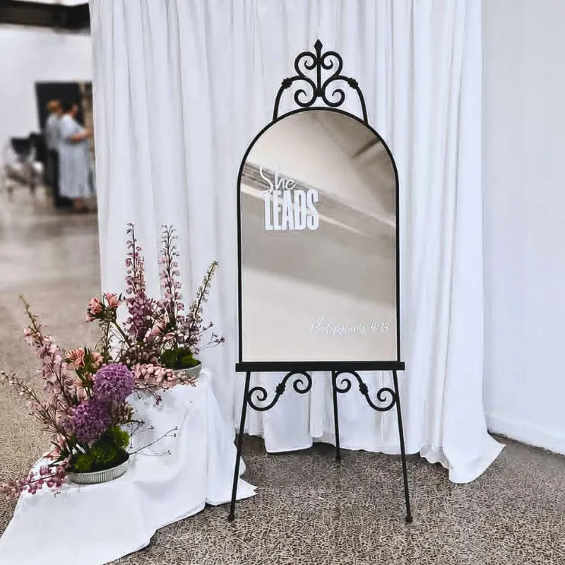 Welcome Sign - Custom Decal - Mirror & Easel 4 Higher