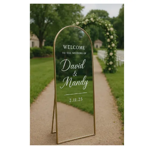 Selfie Welcome Mirror - Custom Decal