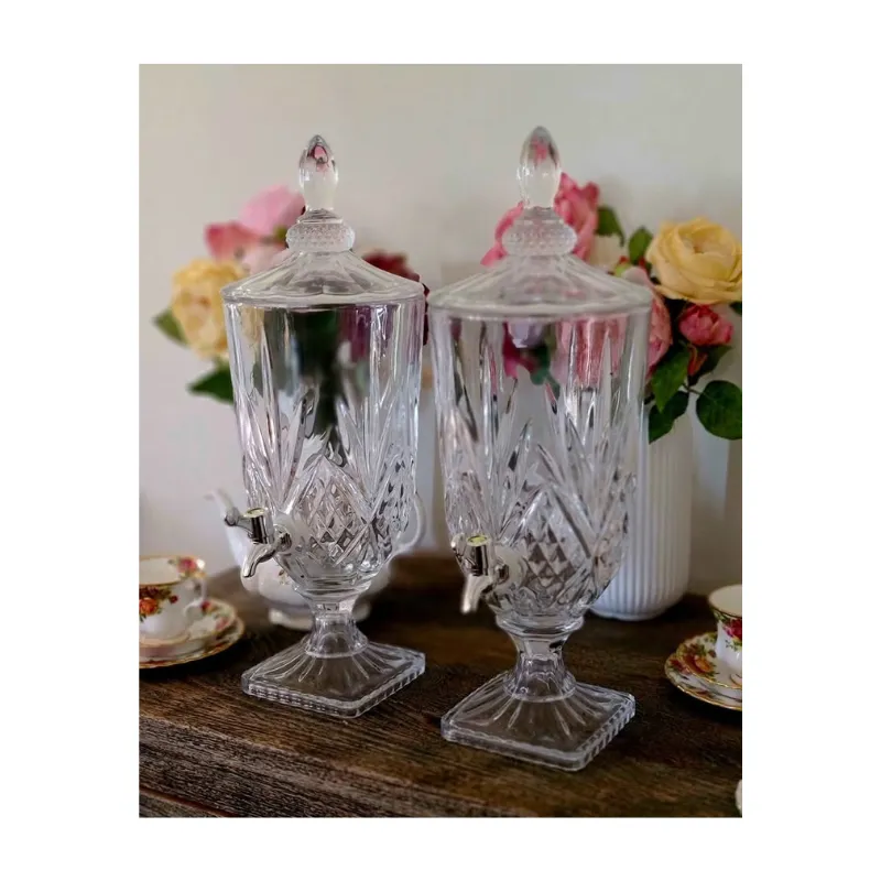 Elegant Drink Dispensers - Cut Glass