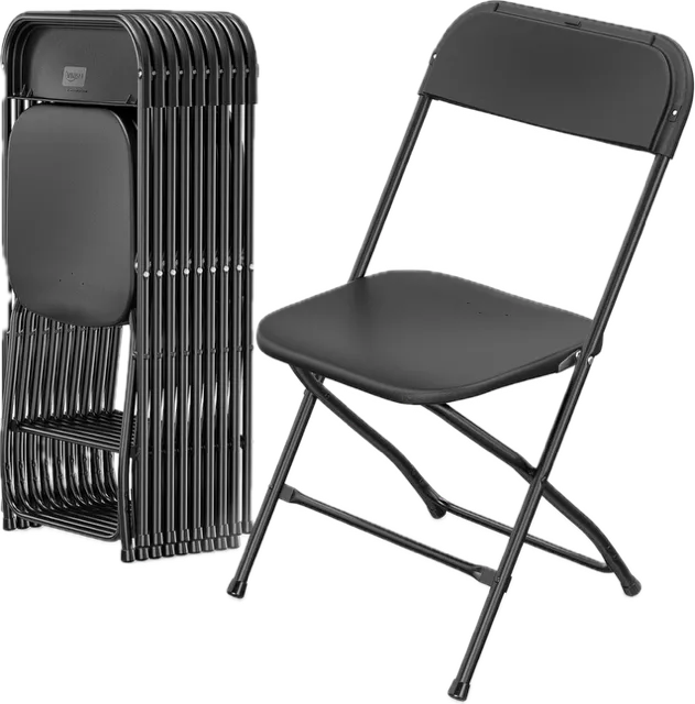 "The BlackOUT"  Package 3 6ft tables, 3black tablecloths, 20black chairs(ONE PACKAGE PER PERSON)