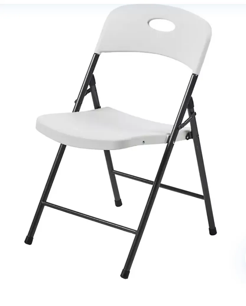 "Mr. Hardcore" White w/ Black Legs Heavy Duty Event Chairs 