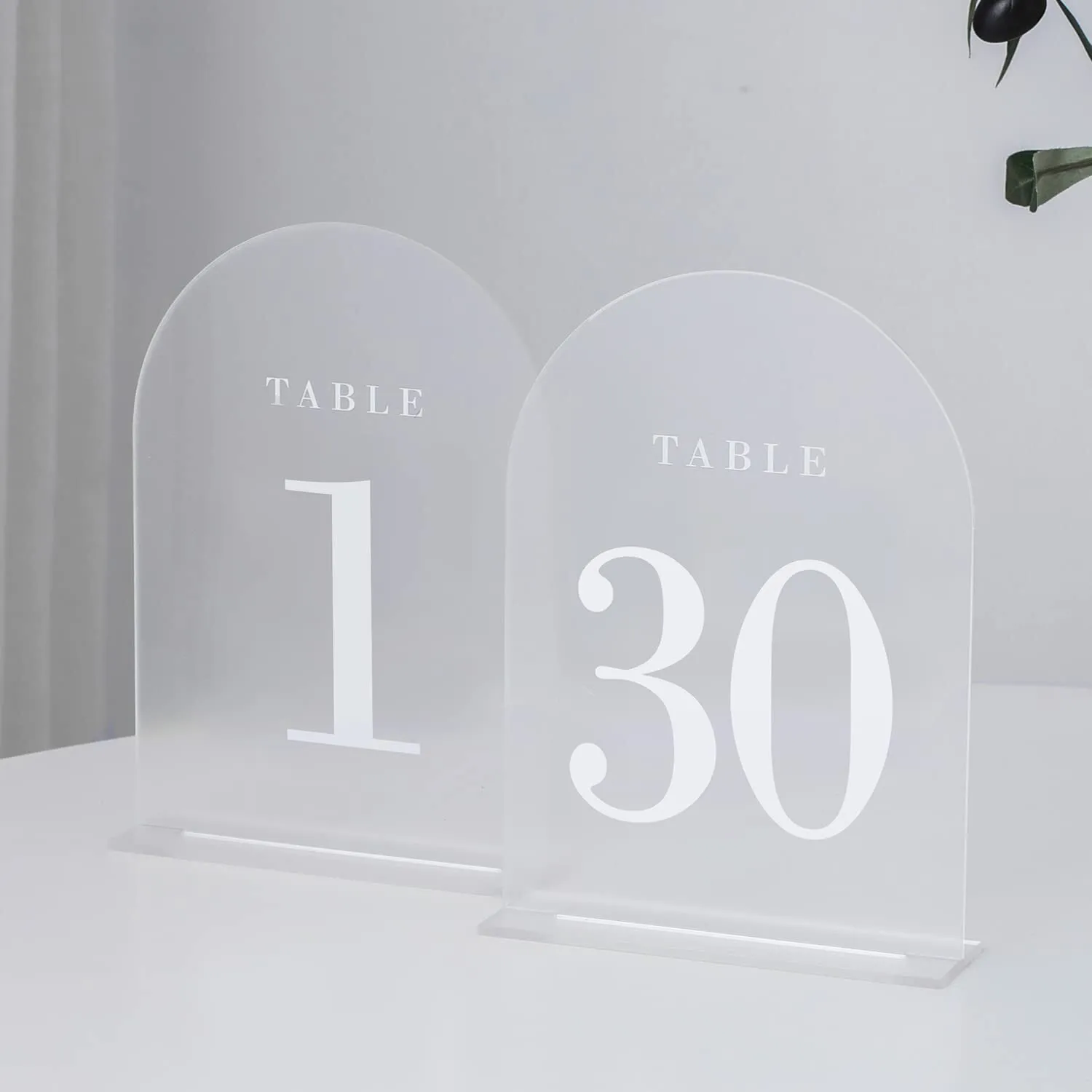 Frosted Arch Table Numbers