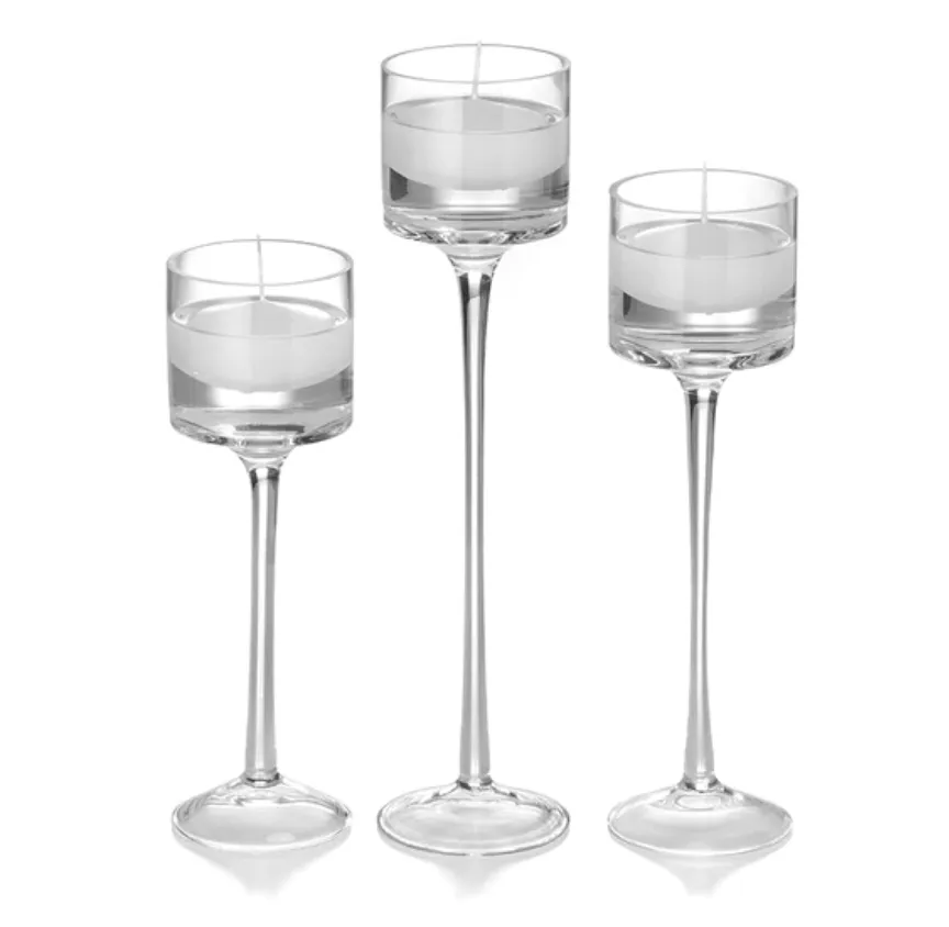 Monet Glass Candle Holders Set