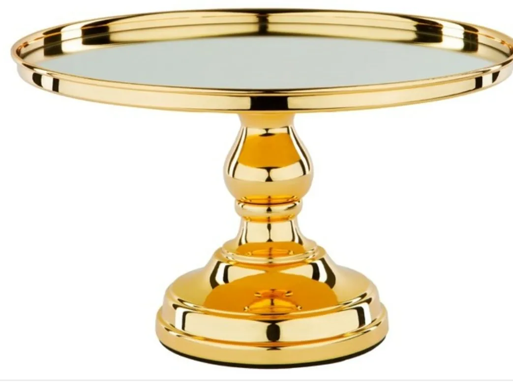 Metallic Gold Plate 12" Cake Stand