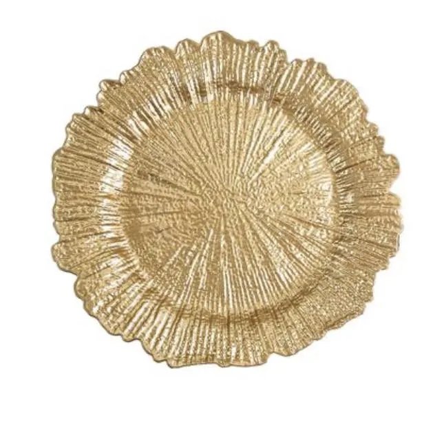 Gold Reef Charger Plates