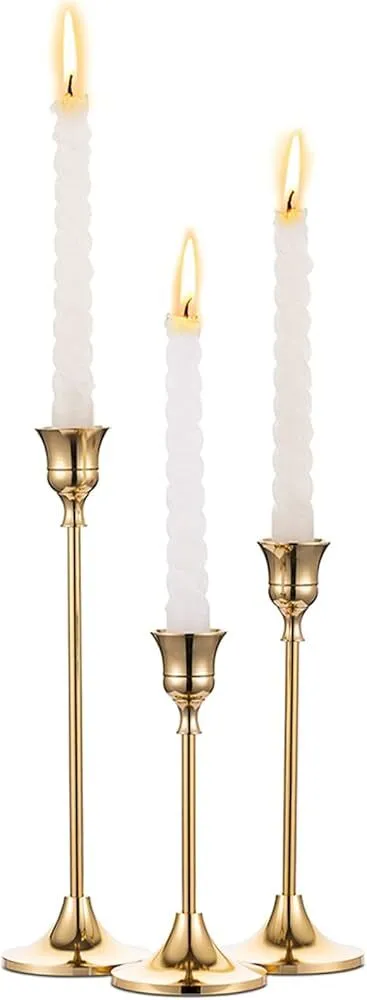 Gold Taper Candle Holders