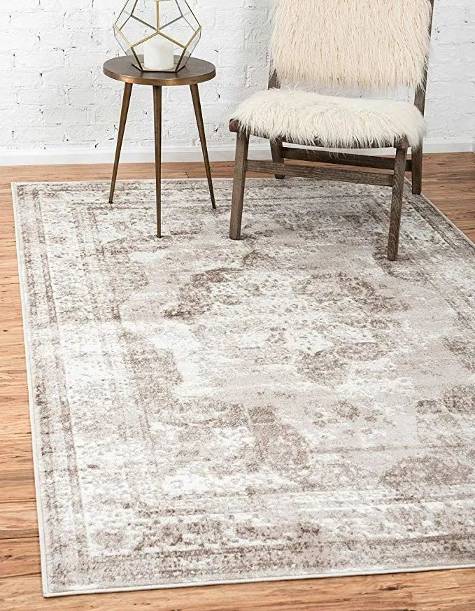 Light Brown Tan / Traditional Vintage Rug