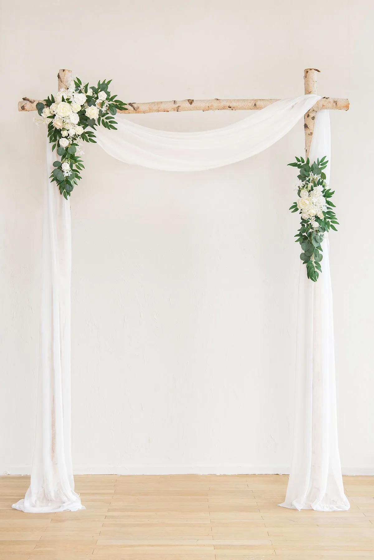 White Floral Arch Decor
