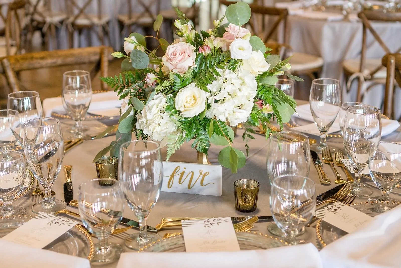 Marble Table Numbers (1-15) Rental